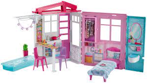 Photo 1 of Barbie Estate Fully Furnished Close & Go House with Themed Accessories
(PARTS ONLY, MISSING ACCESSORIES, DIRT AND SCRATCHES ON ITEM FROM PRIOR USAGE, STICKERS ON ITEM PEELING OFF)