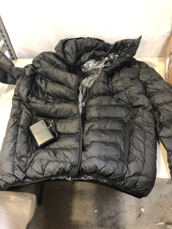 Photo 1 of mens black size large / x- large heat up jacket 