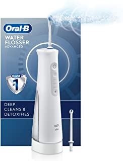 Photo 1 of Oral-B Water Flosser Advanced, Cordless Portable Oral Irrigator Handle with 2 Nozzles