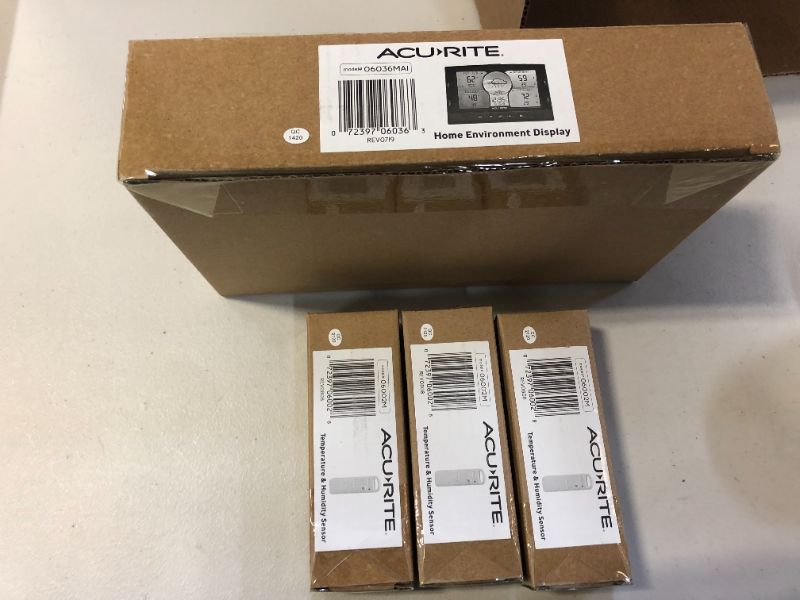 Photo 2 of AcuRite 02083M Home Temperature & Humidity Station with 3 Indoor / Outdoor Sensors,Black Color
