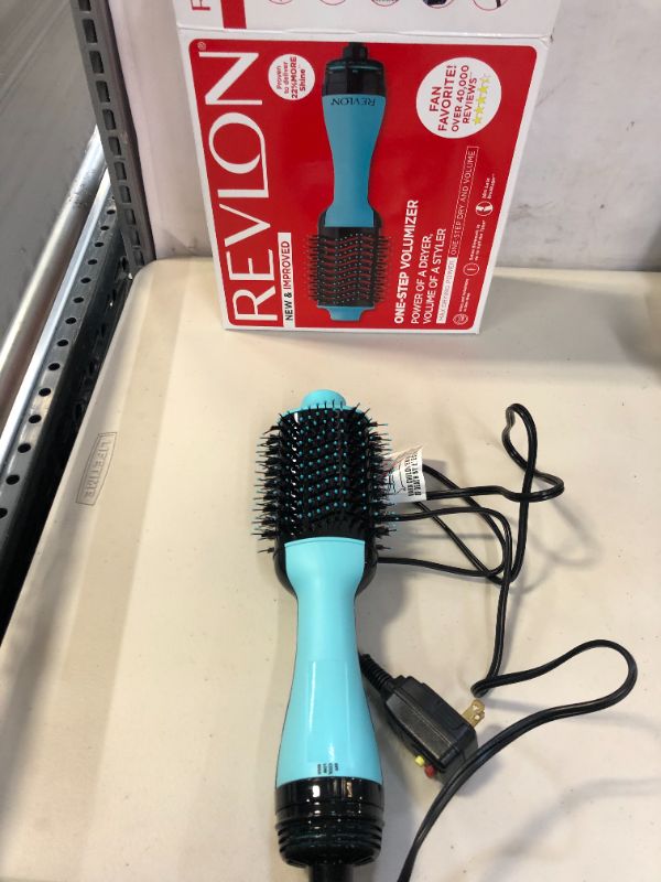 Photo 2 of REVLON One-Step Volumizer Original 1.0 Hair Dryer and Hot Air Brush, Mint
1 Count (Pack of 1)