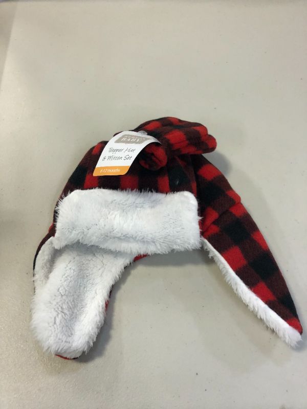 Photo 2 of Hudson Baby
Unisex Fleece Trapper Hat and Mitten Set