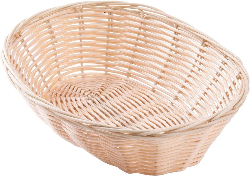 Photo 1 of Basket, Oval, Natural, 9" x 6" x 2.25" 3 PACK