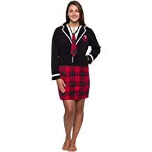 Photo 1 of School Girl Uniform Pajama Dress - Slim Fit One Piece Novelty Nerd Costume Romper by FUNZIEZ SIZE EXTRA SMALL 2PK
