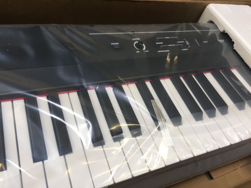 Photo 3 of BOX DAMAGED  BUT ITEM ARE GOOD CONDITION (BRAND NEW OPEN FOR PICTURE,PRODUCT GOOD CONDITION & ALL PARTS COMPLETE)Alesis Recital – 88 Key Digital Piano Keyboard with Semi Weighted Keys, 2x20W Speakers, 5 Voices, Split, Layer and Lesson Mode, FX and Piano L