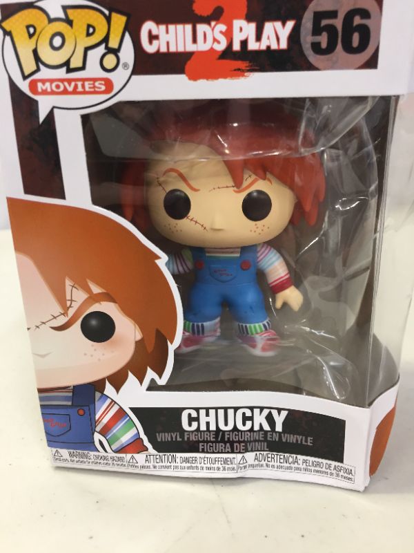 Photo 3 of Funko POP Movies: Chucky Vinyl Figure, Multi, Standard (3362) (MAJOR SMASHES TO BOX)