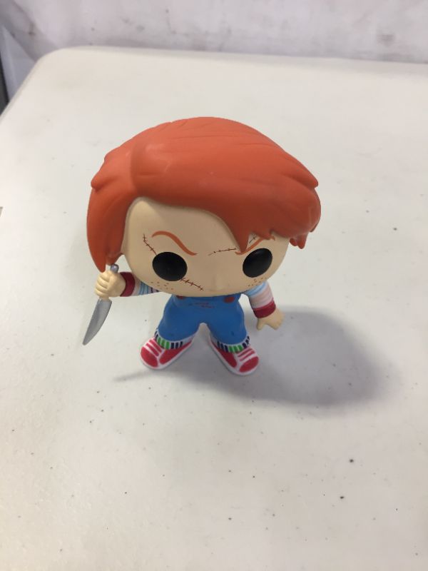 Photo 2 of Funko POP Movies: Chucky Vinyl Figure, Multi, Standard (3362) (MISSING BOX) (DAMAGES TO PACKAGING)