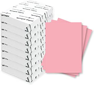 Photo 1 of Springhill 8.5” x 11” Pink Colored Cardstock Paper, 67lb Vellum Bristol, 147gsm, 2000 Sheets (8 Reams) – Premium Lightweight Cardstock, Vellum Printer Paper with Textured Finish – 076000C
(DAMAGES TO PACKAGING)