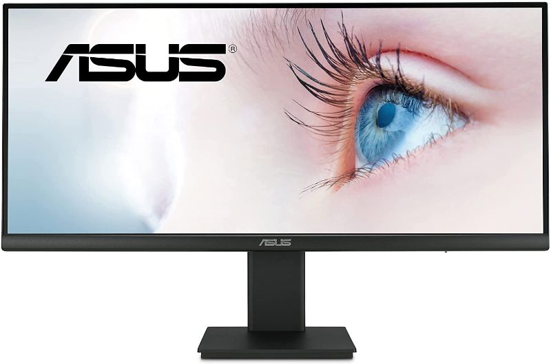 Photo 1 of ASUS 29” 1080P Ultrawide HDR Monitor (VP299CL) - 21:9 (2560 x 1080), IPS, 75Hz, 1ms, USB-C w/ 15W Power Delivery, FreeSync, Eye Care Plus, HDR-10, VESA Mountable, HDMI, DisplayPort, Height Adjustable