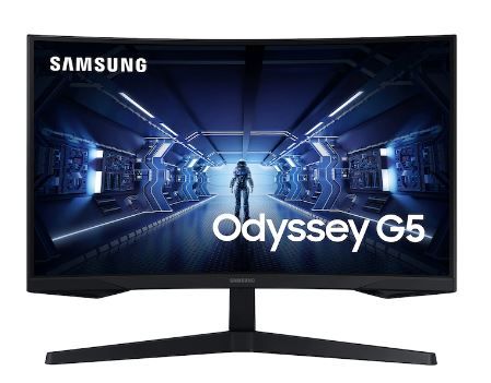Photo 1 of 27" G5 Odyssey Gaming Monitor With 1000R Curved Screen Damaged Screen