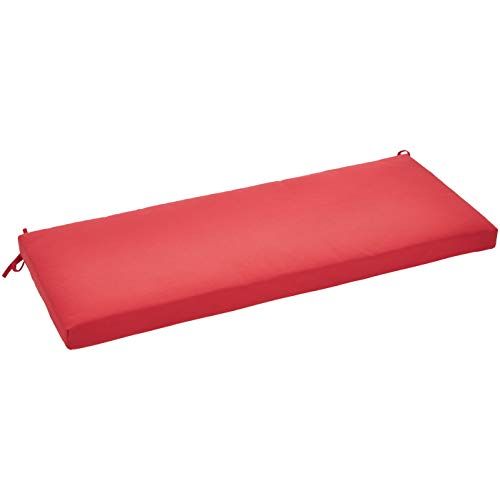 Photo 1 of bench patio cushion--poly batting--red 