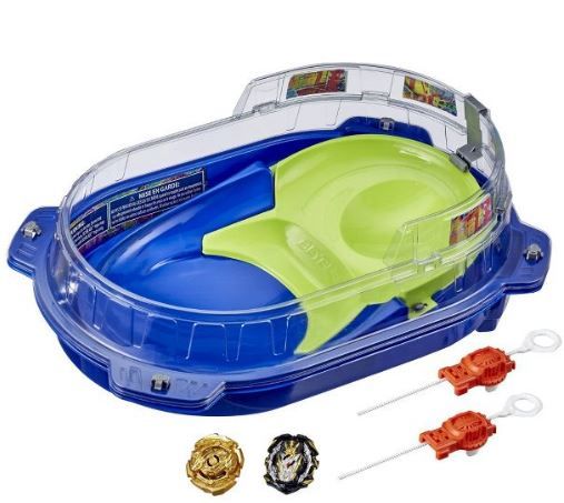 Photo 1 of BEYBLADE Burst Surge Speedstorm Volt Knockout Battle Set – Complete Battle Game Set with Beystadium, 2 Battling Top Toys and 2 Launchers