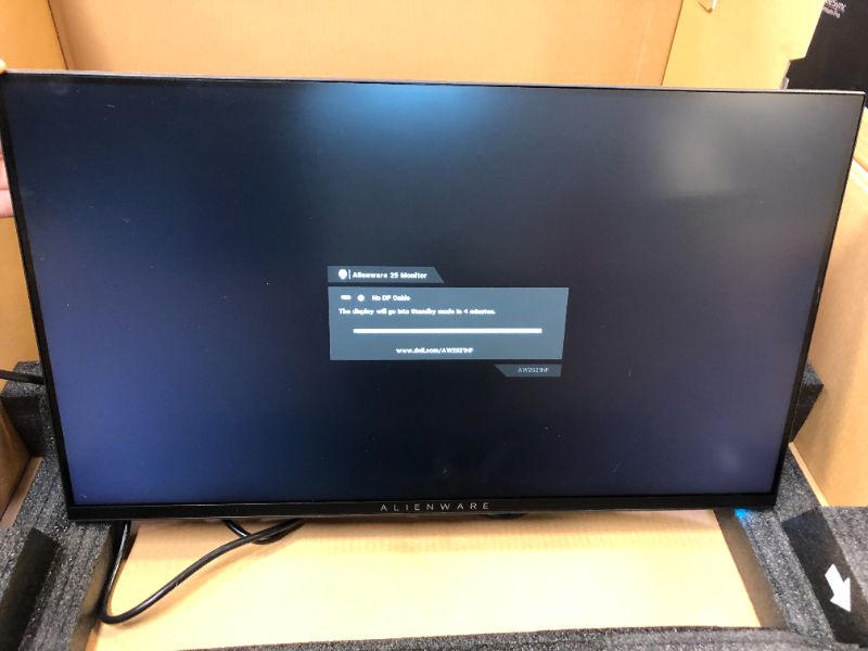 Photo 2 of Alienware 240Hz Gaming Monitor 24.5 Inch Full HD Monitor with IPS Technology, Dark Gray - Dark Side of the Moon - AW2521HF