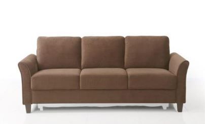 Photo 1 of Lifestyle Solutions CCWENKS3M26CFVA Westin Curved Arm Sofa, Coffee