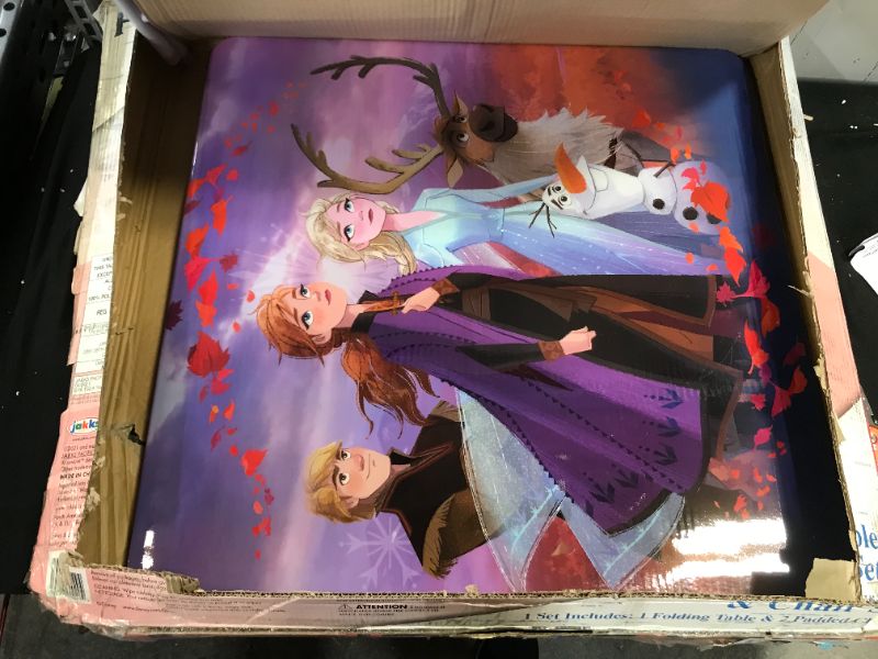 Photo 1 of Disney Frozen 2 Erasable Activity Table (CHAIR BACK HAS SLITS)