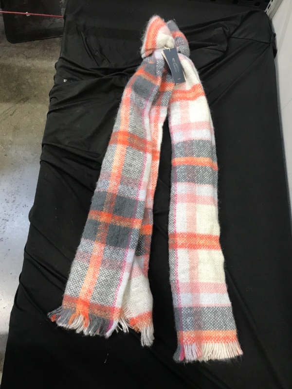 Photo 1 of Generic Multicolored Plaid Scarf One Size