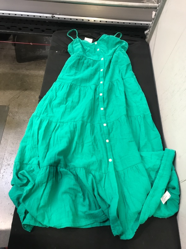 Photo 1 of Generic Green Cotton Dress. Small