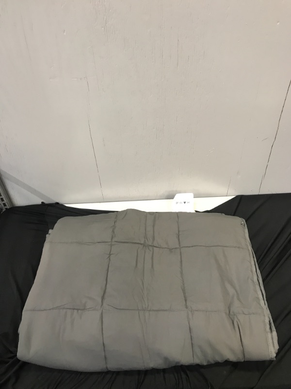 Photo 1 of 48"x72" Essentials Weighted Blanket Gray - Tranquility

