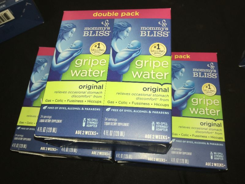 Photo 2 of 3 PACK Mommy's Bliss Original Gripe Water, Gas and Colic Relief, Gentle and Safe, Made for Infants, 2 Weeks+, 8 Fl Oz (2 Bottles)

