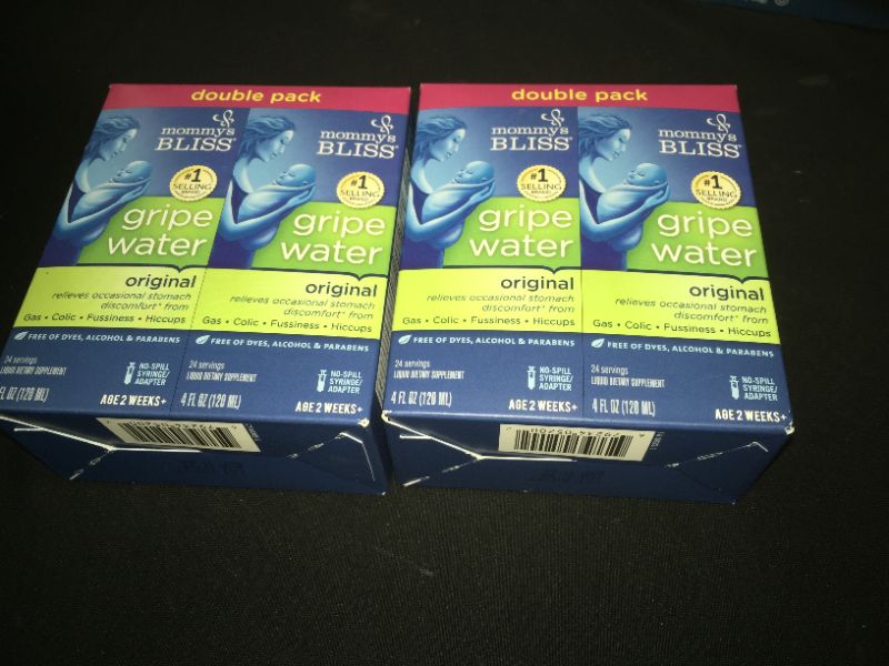 Photo 1 of 2 PACK Mommy's Bliss Double Pack Gripe Water, 8 Ounce 11/2022