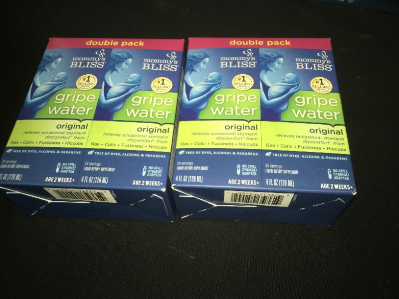 Photo 2 of 2 PACK Mommy's Bliss Double Pack Gripe Water, 8 Ounce 11/2022
