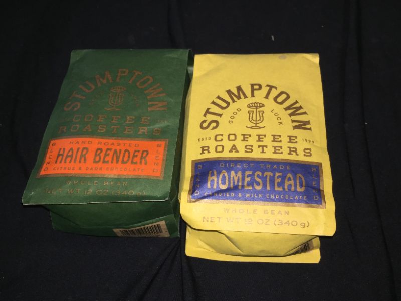 Photo 1 of 2 PACKS STUMPTOWN COFFEE BB 10/03/2021 AND 10/15/2021