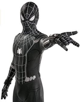 Photo 1 of Lotusuncostume Black Superhero Bodysuit Spandex Zentai Suits Halloween Cosplay Costume MENS SMALL
