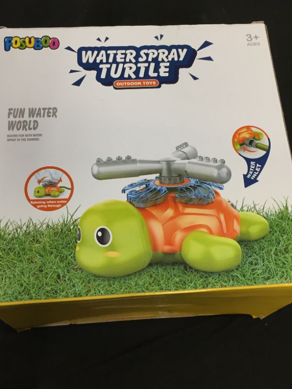 Photo 2 of Hellimo Sprinkler Toys for Kids and Toddlers Summer Outdoor Water Toy for 3-8 Year Old Kid Outside Yard and Lawn Backyard Games with Turtle for 4 5 6 7 Ages Boys and Girls Birthday Gifts
