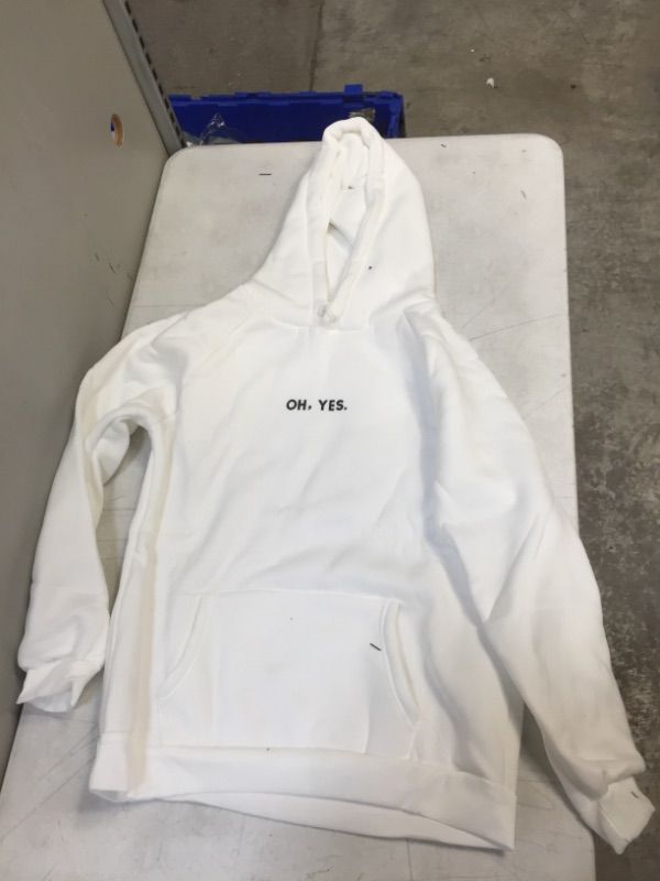 Photo 1 of Generic White Hoodie. Large