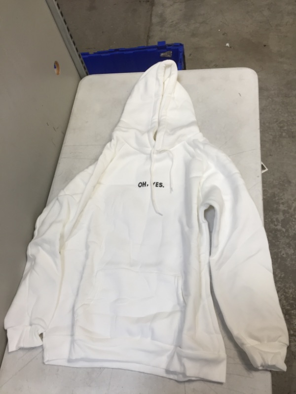 Photo 1 of Generic White Hoodie. XL