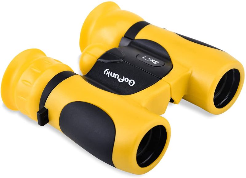 Photo 1 of Binoculars for Kids, High Resolution 8X21 Birdwatching Hiking Camping Fishing Accessories Gear Essentials Toy Gifts for Boys Girls Children Toddler Aged 3 4 5 6 7-12 Year Yellow
