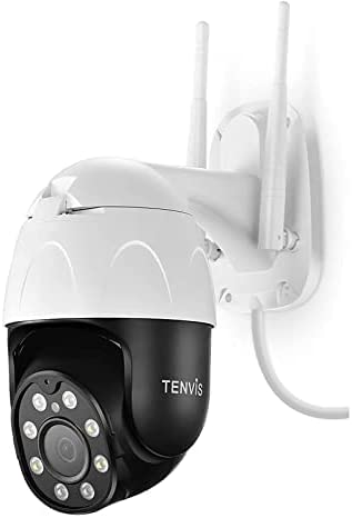 Photo 1 of TENVIS Security Camera Outdoor - 1080P Home Security Surveillance IP Camera, Pan/Tilt 2.4G WiFi Camera, IP65 Waterproof, Night Vision, 2-Way Audio, Motion Detection, Cloud Camera, Works with Alexa
