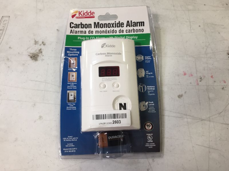 Photo 1 of Kidde Nighthawk Carbon Monoxide Detector, AC-Plug-In with Battery Backup, Digital Display

