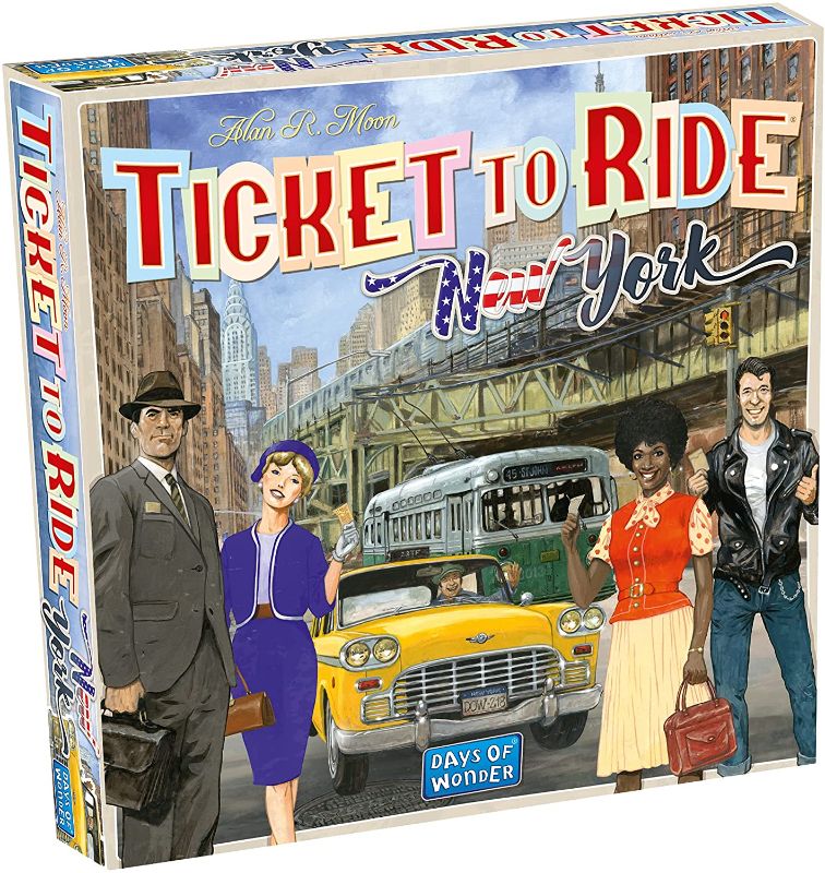 Photo 1 of Ticket to Ride New York Board Game | Family Board Game | Board Game for Adults and Family | Taxi Game | Ages 8+ | For 2 to 4 players | Average Playtime 10-15 minutes | Made by Days of Wonder
