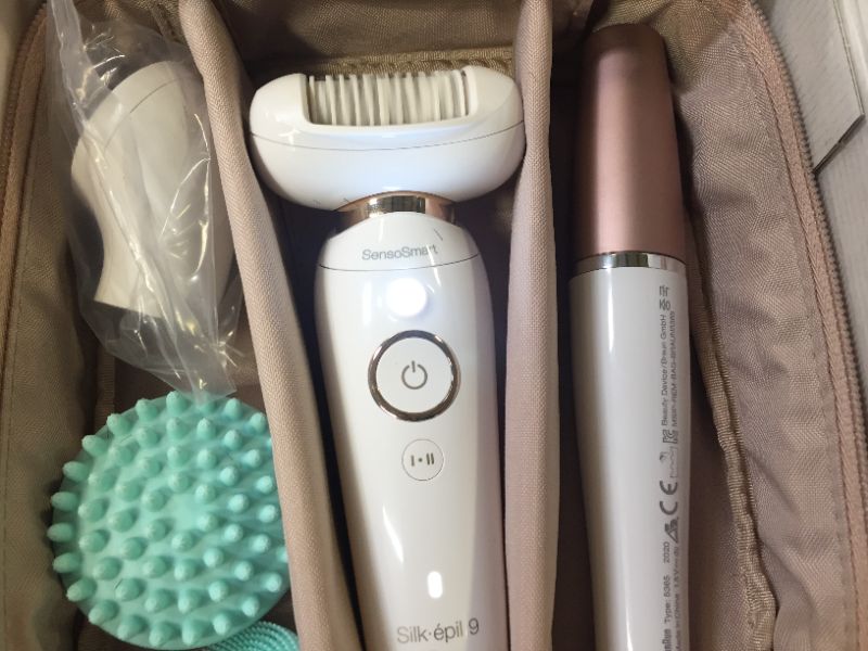 Photo 3 of Braun Epilator Silk-épil 9 Flex 9-300 Beauty Set, Facial Hair Removal for Women, Shaver & Trimmer, Cordless, Rechargeable, Wet & Dry, FaceSpa
