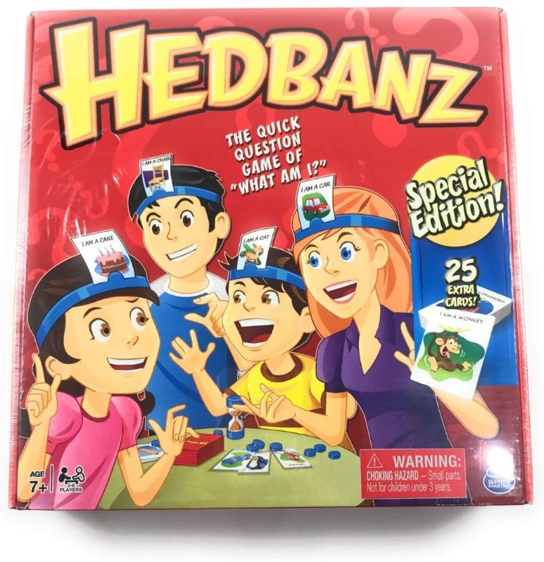 Photo 1 of HedBanz Game - 2nd Edition - Bonus 25 Extra Hedbanz Cards
