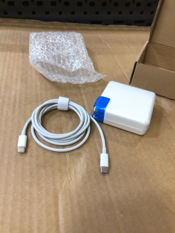 Photo 2 of 100W USB C Charger Power Adapter Compatible with MacBook Pro 16/15/13inch, MacBook air 13inch, iPad Pro 2021/2020/2019/2018, Included 7.2ft USB C to C Charge Cable
