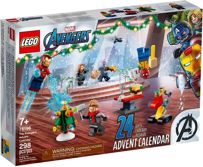 Photo 1 of LEGO 76196 Marvel The Avengers Advent Calendar 2021 Building Set, Christmas Countdown Calendar for Kids (298 Pieces)
