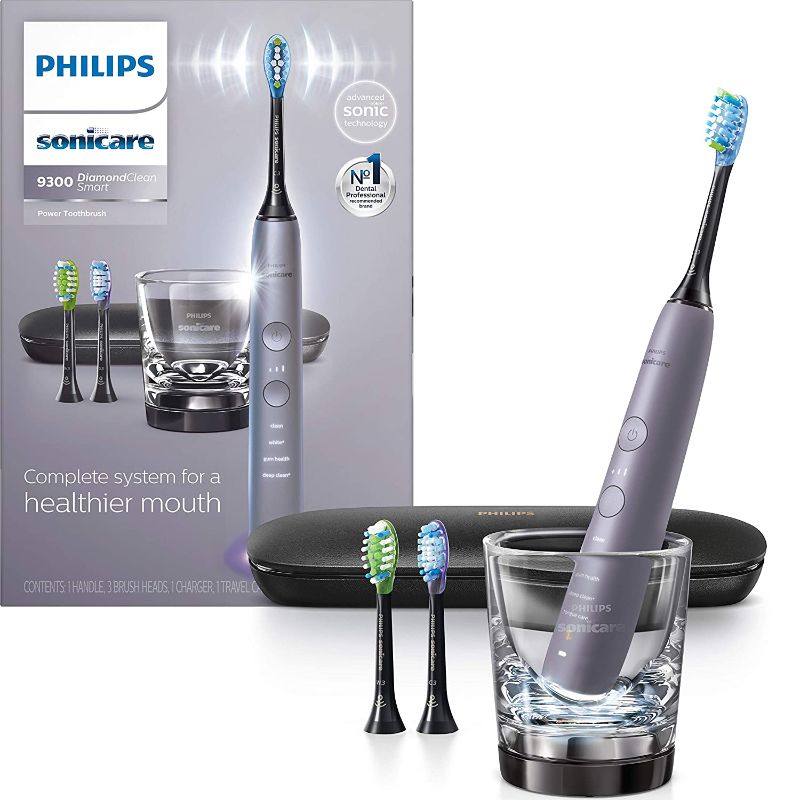 Photo 1 of Philips Sonicare DiamondClean Smart 9300 Rechargeable Electric Power Toothbrush, Grey, HX9903/41
