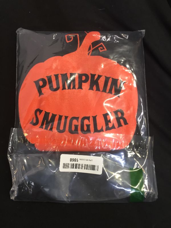 Photo 2 of LARGE halloween pumpkin smuggler t-shirt - women's