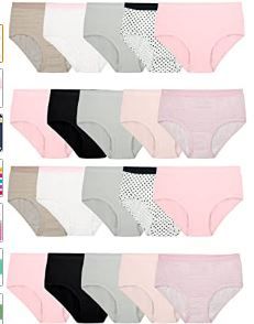 Photo 1 of Fruit of the Loom Girls' Cotton Brief Underwear
12 GIRLS