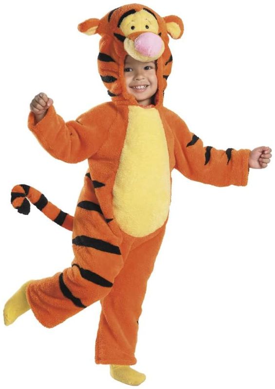 Photo 1 of Tigger Deluxe Two-Sided Plush Jumpsuit Costume - Small (2T)
