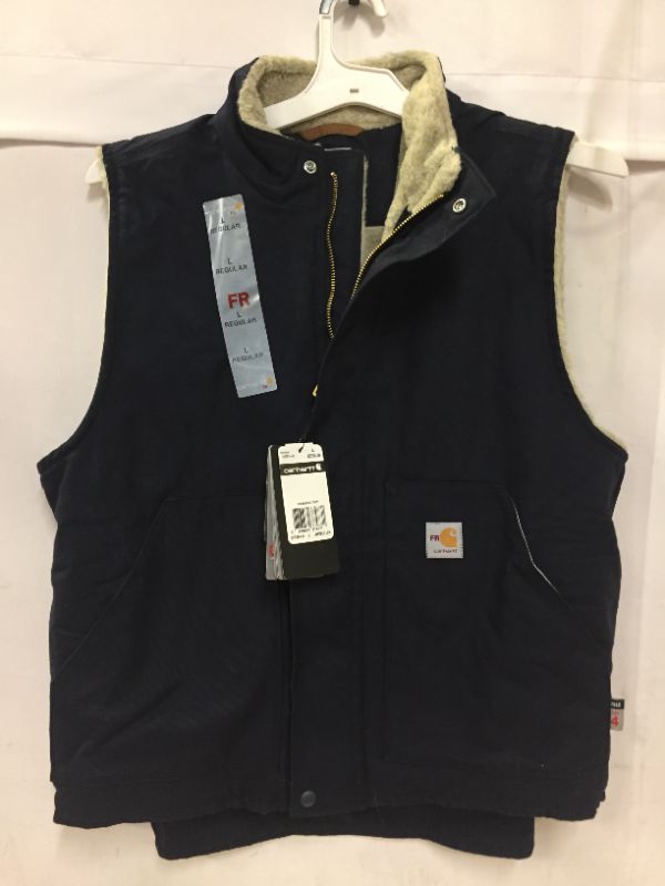 Photo 2 of Carhartt Men's Flame-Resistant Mock-Neck Sherpa-Lined Vest
