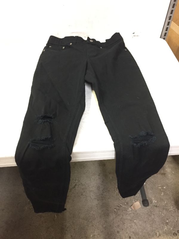 Photo 2 of Hue Women's Ripped Knee Denim Leggings SMALL
