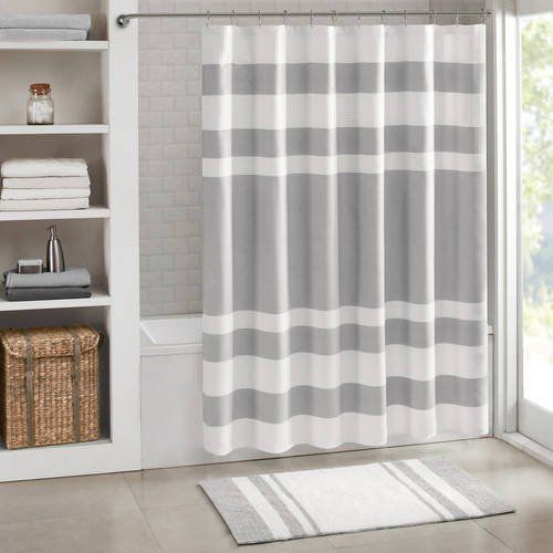 Photo 1 of Home Essence Spa Waffle Shower Curtain with 3M Treatment, Grey 72"X72" -- like new

