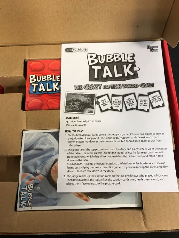 Photo 2 of Bubble Talk Game by University Games
