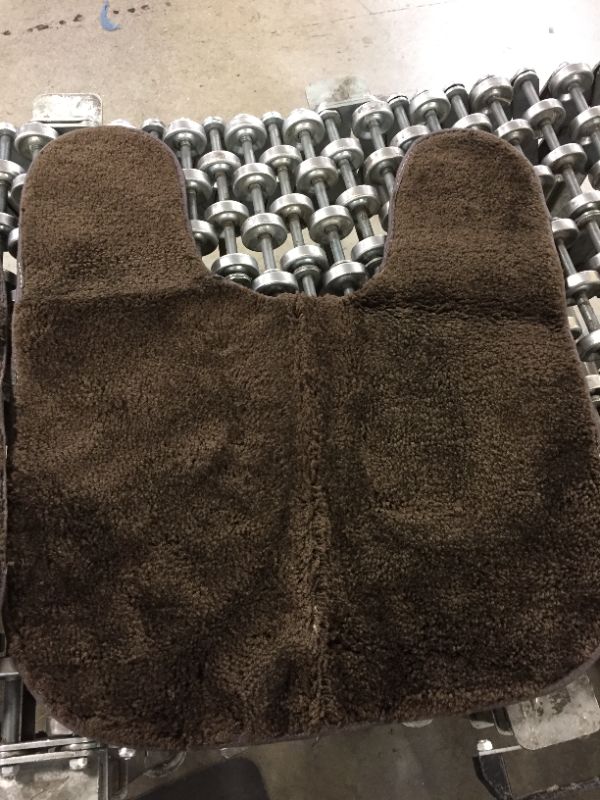 Photo 1 of Garland Traditional Nylon 3-Piece Washable Bathroom Rug Set, Brown