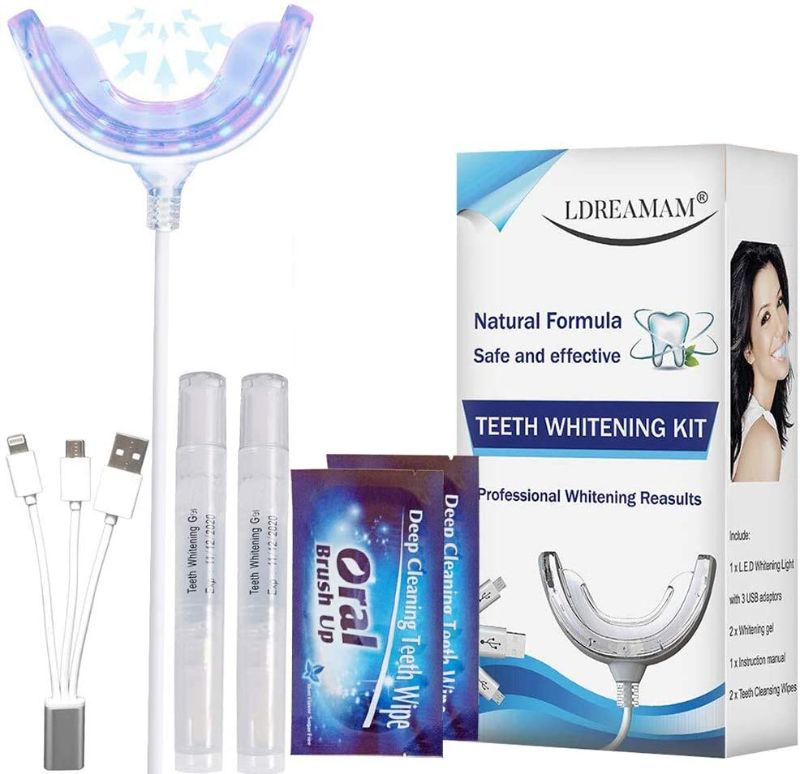 Photo 1 of --FACTORY SEALED-- Teeth Whitening Kit,Home Teeth Whitening Kit,Tooth Whitening Solution,Dental Care Home Bleaching Kit for White Teeth,Effects for Brightening and Stain Removing
