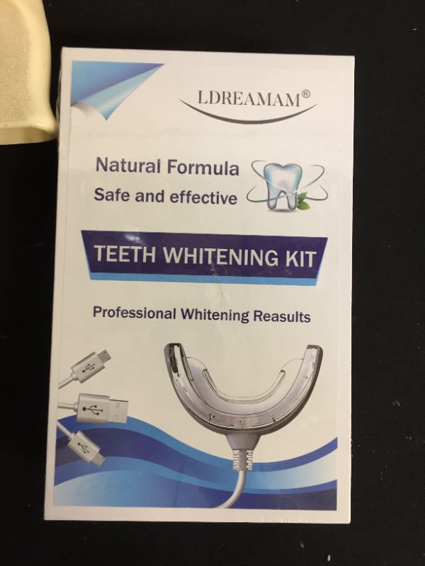 Photo 2 of --FACTORY SEALED-- Teeth Whitening Kit,Home Teeth Whitening Kit,Tooth Whitening Solution,Dental Care Home Bleaching Kit for White Teeth,Effects for Brightening and Stain Removing
