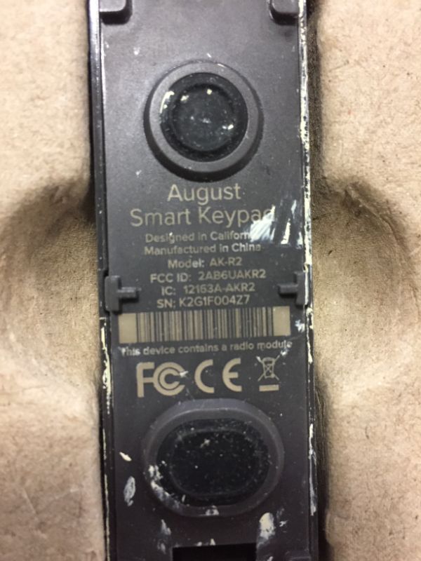 Photo 1 of August Home AK-R1 August Smart Keypad, Dark Gray